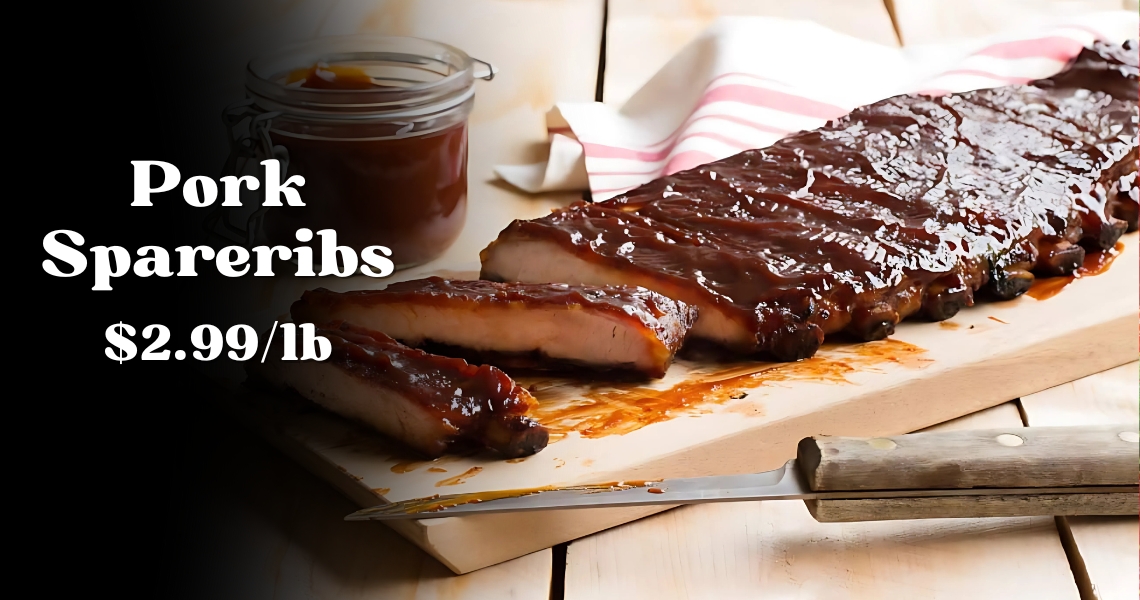 Pork Spareribs $2.99/lb