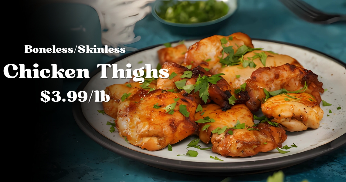 Chicken Thighs $3.99/lb