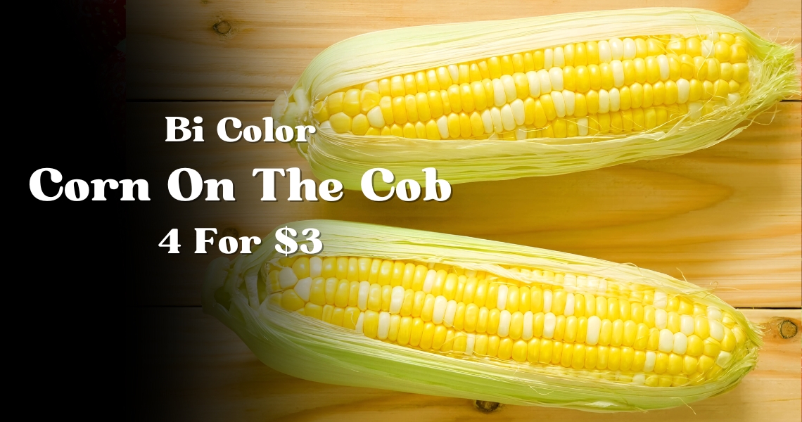 Bi Color Corn On The Cob 4 For $3