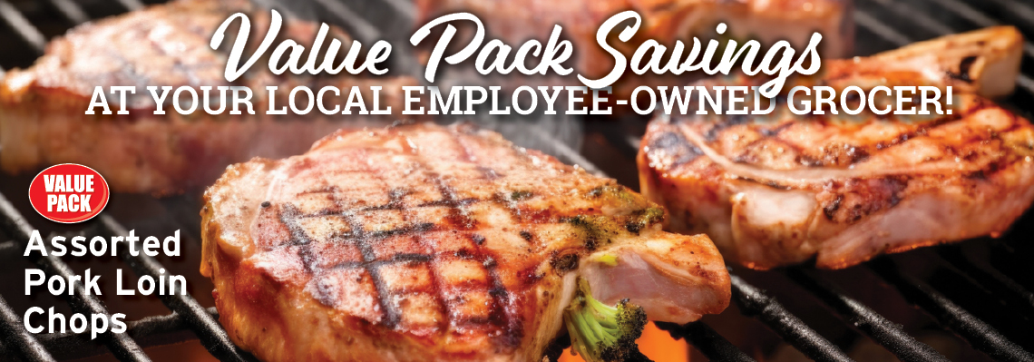 Assorted pork loin chops 