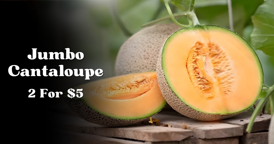 Jumbo Cantaloupe 2 For $5