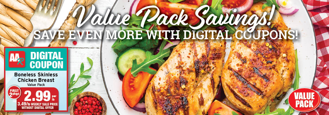 Chicken breast boneless skinless - with coupon