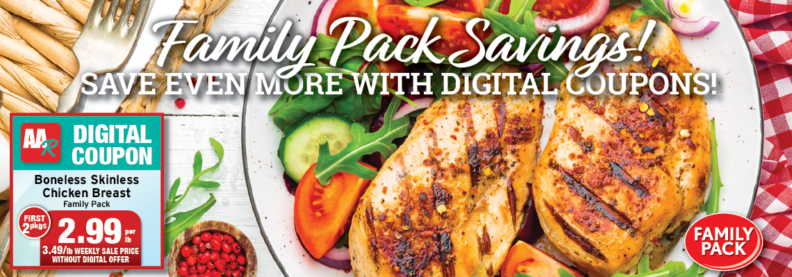 Value Pack Savings! Save even more with digital coupon!