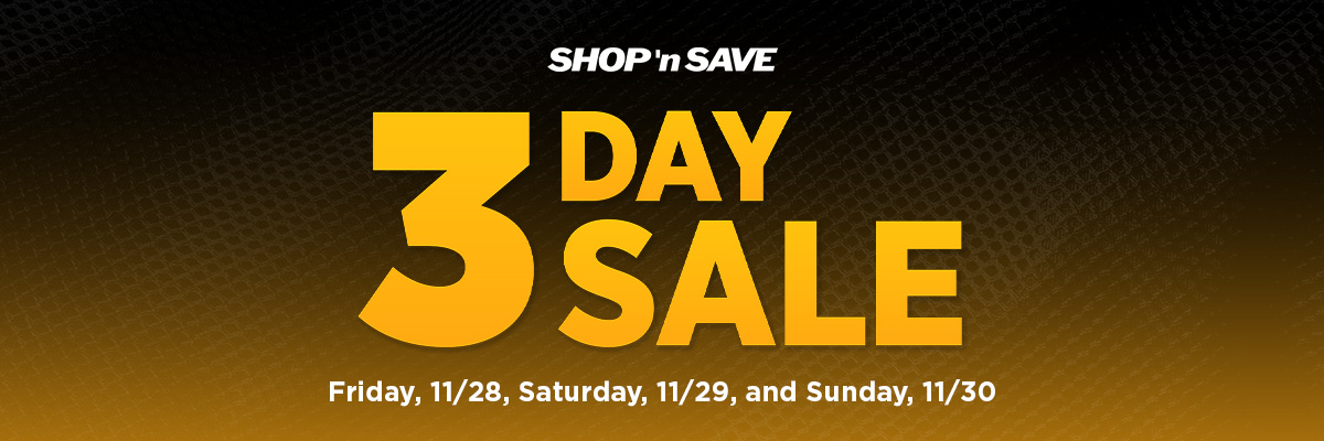 3 Days of Amazing Savings!