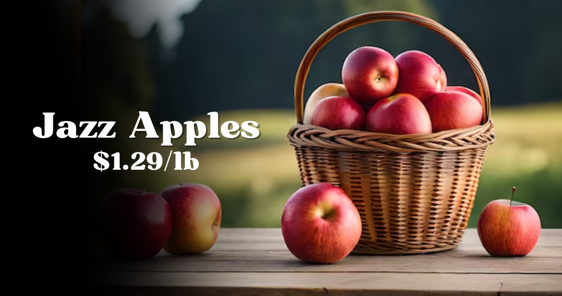 Jazz Apples $1.29/lb