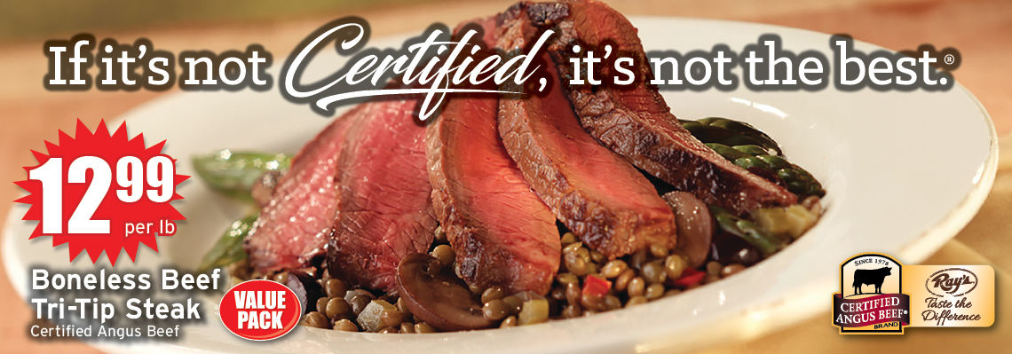 Boneless Beef Tri-Tip Steaks